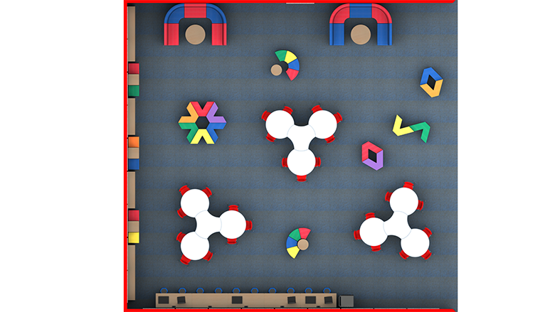 Elementary Group Collaboration Area - Plan View